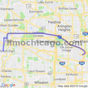 Travel from Elgin South to O'Hare airport Limousine service to O'Hare airport (ORD)
