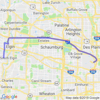 Travel from South Elgin to O'Hare airport Limousine service to O'Hare airport (ORD)