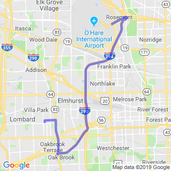 Travel from Villa Park to O'Hare airport Limousine service to O'Hare airport (ORD)