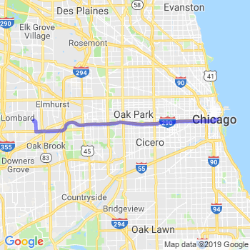 Travel from Villa Park to Chicago Loop Limousine service to Chicago Loop