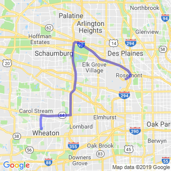 Travel from Wheaton to O'Hare airport Limousine service to O'Hare airport (ORD)