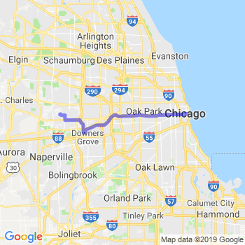 Travel from Wheaton to Chicago Loop Limousine service to Chicago Loop