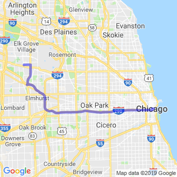 Travel from Wood Dale to Chicago Loop Limousine service to Chicago Loop