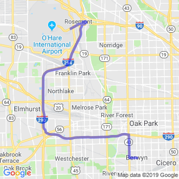 Travel from Berwyn to O'Hare airport Limousine service to O'Hare airport (ORD)