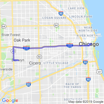 Travel from Berwyn to Chicago Loop Limousine service to Chicago Loop