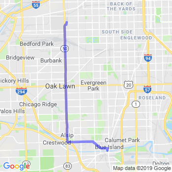 Travel from Blue Island to Midway airport Limousine service to Midway airport (MDW)