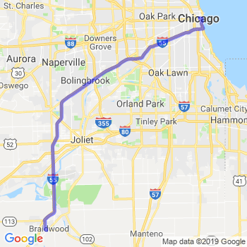 Travel from Braidwood to Chicago Loop Limousine service to Chicago Loop