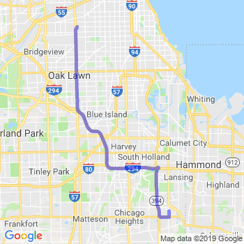 Travel from Chicago Heights to Midway airport Limousine service to Midway airport (MDW)