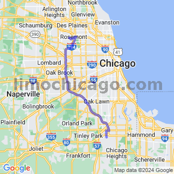 Travel from Hazel Crest to O'Hare airport Limousine service to O'Hare airport (ORD)