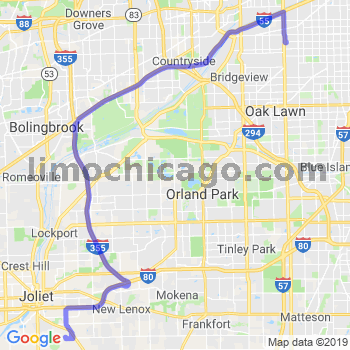 Travel from Joliet south of 30 rd to Midway airport Limousine service to Midway airport (MDW)