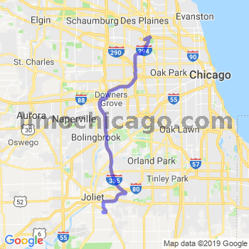 Travel from Joliet south of 30 rd to O'Hare airport Limousine service to O'Hare airport (ORD)