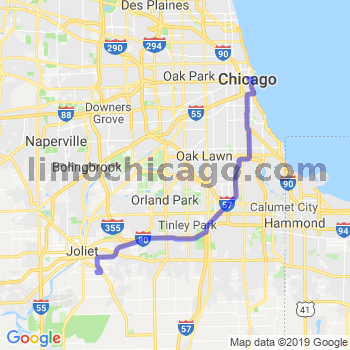 Travel from Joliet south of 30 rd to Chicago Loop Limousine service to Chicago Loop