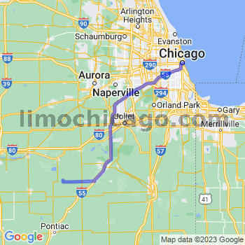 Travel from Kinsman to Chicago Loop Limousine service to Chicago Loop