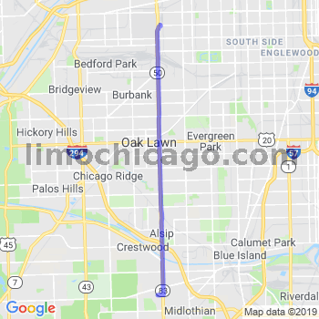 Travel from Crestwood to Midway airport Limousine service to Midway airport (MDW)