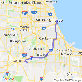 Travel from New Lenox to Chicago Loop Limousine service to Chicago Loop