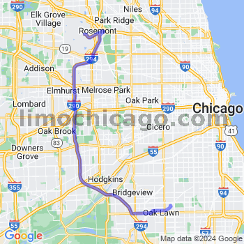 Limousine service to O'Hare airport (ORD)