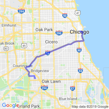 Travel from Hickory Hills to Chicago Loop Limousine service to Chicago Loop