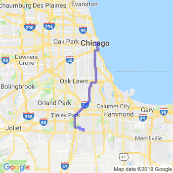 Travel from Olympia Fields to Chicago Loop Limousine service to Chicago Loop