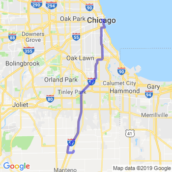 Travel from Peotone to Chicago Loop Limousine service to Chicago Loop
