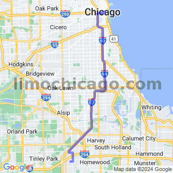 Limousine service to Chicago Loop