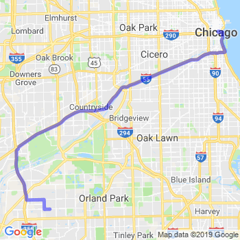 Travel from Homer Glen to Chicago Loop Limousine service to Chicago Loop