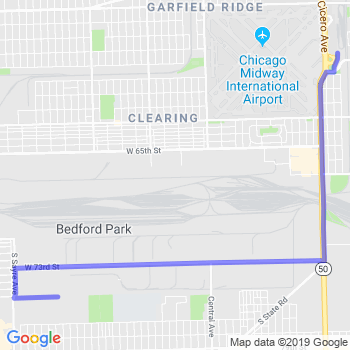 Travel from Bedford Park to Midway airport Limousine service to Midway airport (MDW)