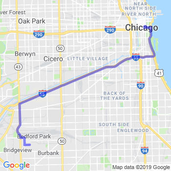 Travel from Bedford Park to Chicago Loop Limousine service to Chicago Loop