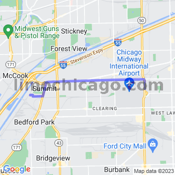 Travel from Summit Argo to Midway airport Limousine service to Midway airport (MDW)