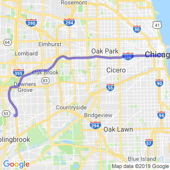 Travel from Woodridge to Chicago Loop Limousine service to Chicago Loop