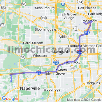 Travel from Eola to O'Hare airport Limousine service to O'Hare airport (ORD)