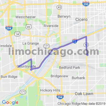 Travel from Indian Head Park to Midway airport Limousine service to Midway airport (MDW)