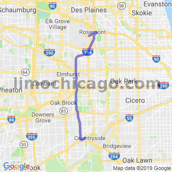 Travel from Indian Head Park to O'Hare airport Limousine service to O'Hare airport (ORD)