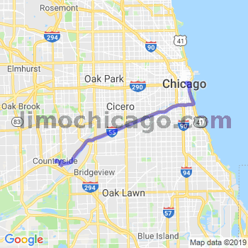 Travel from Countryside to Chicago Loop Limousine service to Chicago Loop