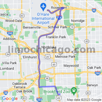 Travel from La Grange Park to O'Hare airport Limousine service to O'Hare airport (ORD)