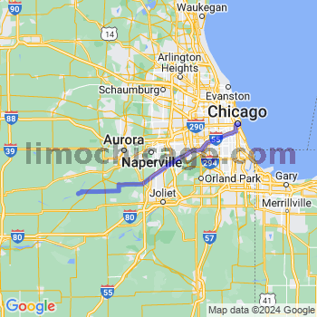 Limousine service to Chicago Loop