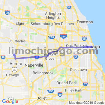 Travel from Mooseheart to Chicago Loop Limousine service to Chicago Loop