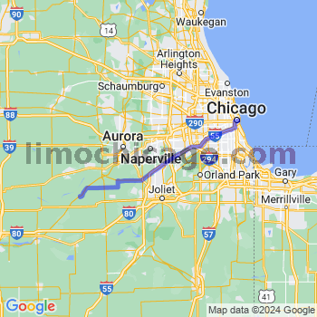 Travel from Newark to Chicago Loop Limousine service to Chicago Loop
