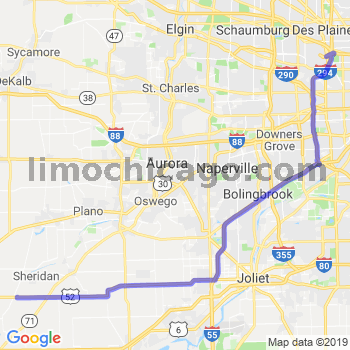 Travel from Serena to O'Hare airport Limousine service to O'Hare airport (ORD)