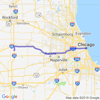 Travel from Steward to Chicago Loop Limousine service to Chicago Loop