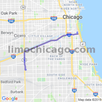 Travel from Mc Cormick Place to Midway airport Limousine service to Midway airport (MDW)