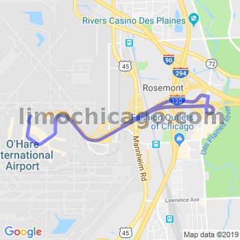 Travel from O'Hare to O'Hare airport Limousine service to O'Hare airport (ORD)