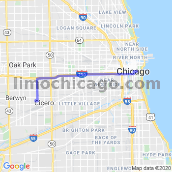 Travel from Cicero to Chicago Loop Limousine service to Chicago Loop