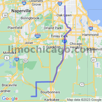 Travel from Bonfield to Midway airport Limousine service to Midway airport (MDW)