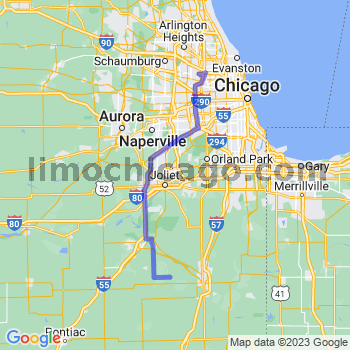 Travel from Bonfield to O'Hare airport Limousine service to O'Hare airport (ORD)