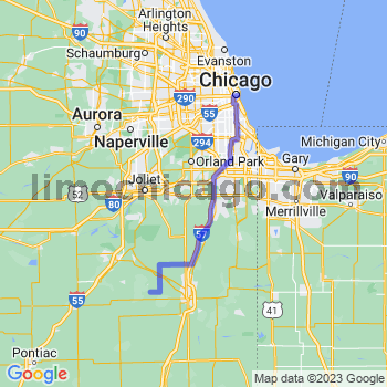 Travel from Bonfield to Chicago Loop Limousine service to Chicago Loop