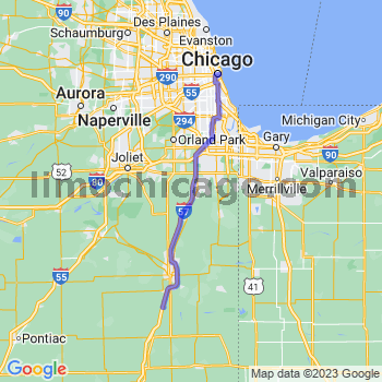 Travel from Chebanse to Chicago Loop Limousine service to Chicago Loop
