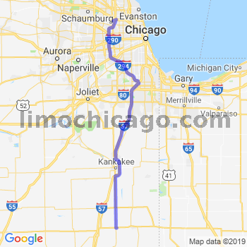 Travel from Crescent City to O'Hare airport Limousine service to O'Hare airport (ORD)