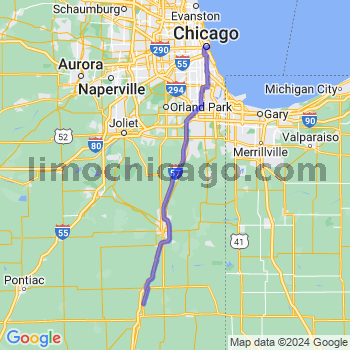 Travel from Danforth to Chicago Loop Limousine service to Chicago Loop