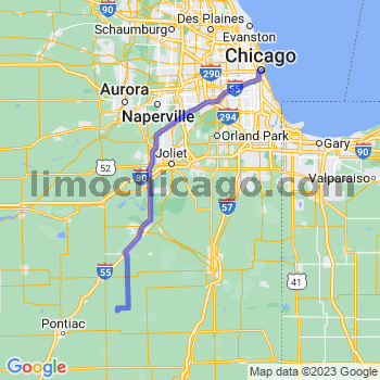 Travel from Emington to Chicago Loop Limousine service to Chicago Loop