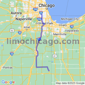 Travel from Iroquois to Midway airport Limousine service to Midway airport (MDW)